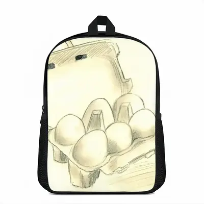 6 Eier Im Karton Six Eggs In The Cardboard Double layer Schoolbag