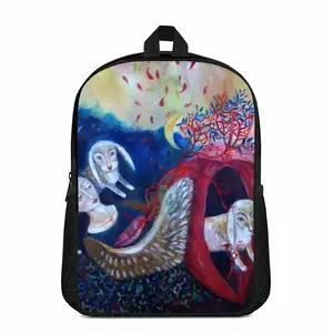 Immortality Oil Double layer Schoolbag