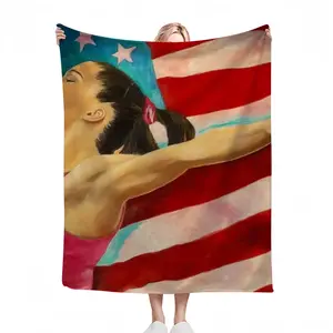 Mckayla Maroney Flannel Blanket (Multi-Size, Vertical)