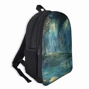 Moon Of Rivers And Jungles Double layer Schoolbag