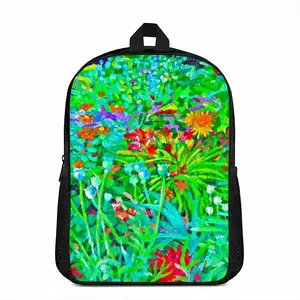 Plants At Giverny Double layer Schoolbag