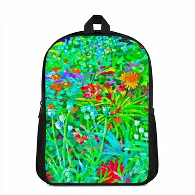 Plants At Giverny Double layer Schoolbag