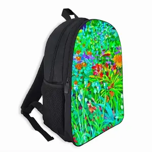 Plants At Giverny Double layer Schoolbag