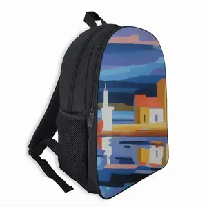 Stormy Sky On La Pointe Courte Double layer Schoolbag