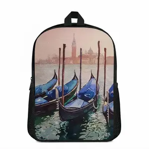 Venetian Gondolas Double layer Schoolbag