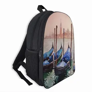 Venetian Gondolas Double layer Schoolbag