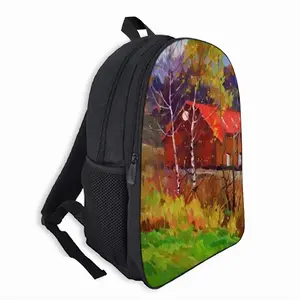 Autumn In The Carpathians Double layer Schoolbag