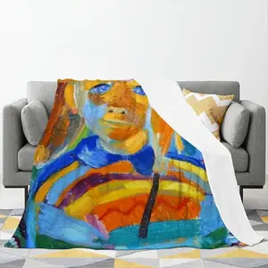 Portrait Of A Boy Flannel Blanket (Multi-Size, Vertical)