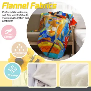 Portrait Of A Boy Flannel Blanket (Multi-Size, Vertical)