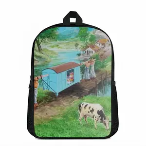 Being Carried Away Double layer Schoolbag