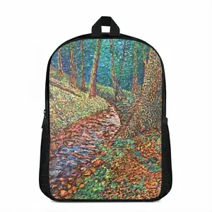 Stream In The Forest Double layer Schoolbag