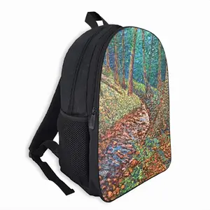 Stream In The Forest Double layer Schoolbag