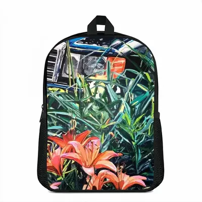 Mercedes With Lilies Double layer Schoolbag