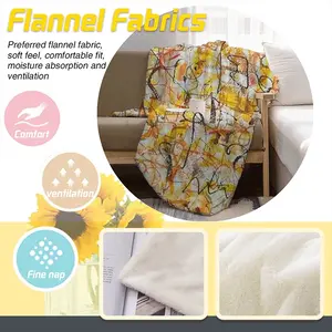 Confort Zone Flannel Blanket (Multi-Size, Vertical)