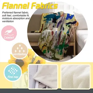 Mythological Garden Flannel Blanket (Multi-Size, Vertical)