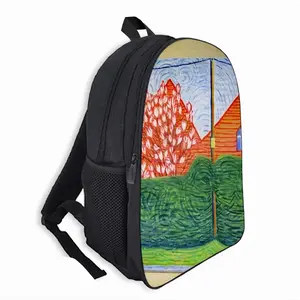 Verdant Curtain Double layer Schoolbag