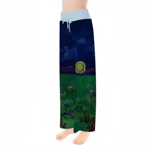 Women Setting Sun Illuminating Blossoming Beauty Iv Pajama Pants