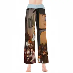 Women Old Warshaw Jewish Street Pajama Pants