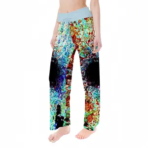 Women Matrix Flower Pajama Pants