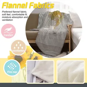 Rainy Day Flannel Blanket (Multi-Size, Vertical)