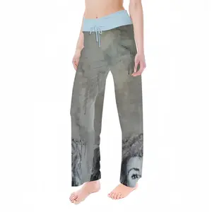 Women The Artist Thinking About The Real-Time-Quote Of The Dow-Jones And Dax Pajama Pants