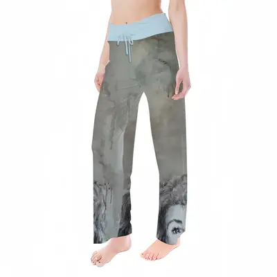 Women The Artist Thinking About The Real-Time-Quote Of The Dow-Jones And Dax Pajama Pants