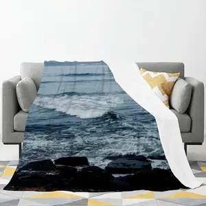 Atlantic Coast - Thurso Flannel Blanket (Multi-Size, Vertical)