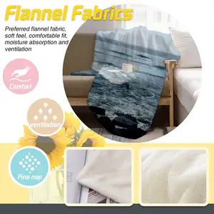 Atlantic Coast - Thurso Flannel Blanket (Multi-Size, Vertical)