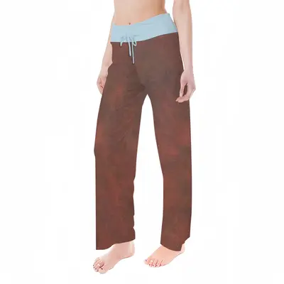 Women Burnt Red Clouds Pajama Pants