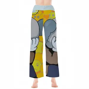 Women Dont Worry - Kaws Kaws Blackout Poster Emoji Allrightsreserved Pajama Pants