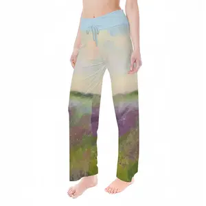 Women Lavender Field Pajama Pants