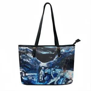 Rain Storm Leather Lady's Handbag