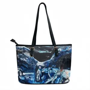 Rain Storm Leather Lady's Handbag