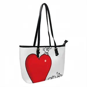 Axing Love Leather Lady's Handbag