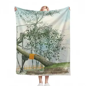 The Sacred Branch Flannel Blanket (Multi-Size, Vertical)