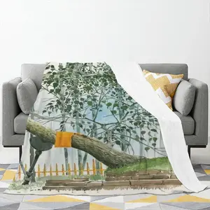 The Sacred Branch Flannel Blanket (Multi-Size, Vertical)