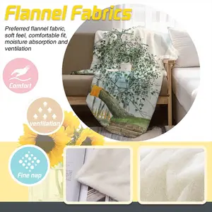 The Sacred Branch Flannel Blanket (Multi-Size, Vertical)