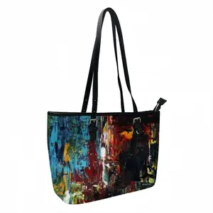 Magical Waterfall Leather Lady's Handbag