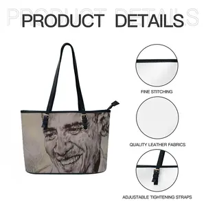 President Barack Obama Leather Lady's Handbag