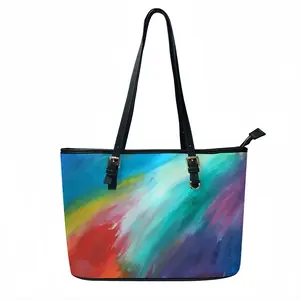 Rainbow Bridge Leather Lady's Handbag