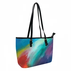 Rainbow Bridge Leather Lady's Handbag