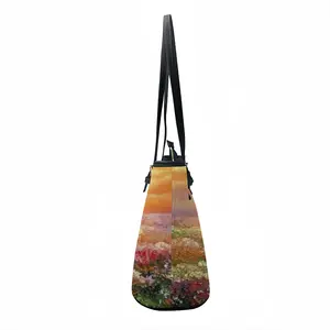 Sea Of Flowers Leather Lady's Handbag