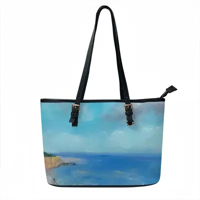 Cliffside Beach Leather Lady's Handbag