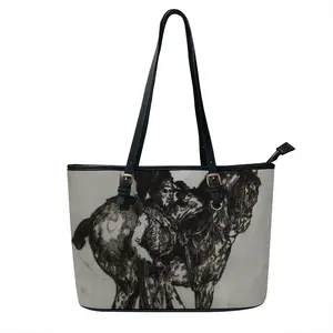 After Gericault S Leather Lady's Handbag