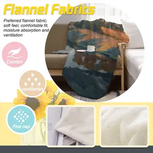 Warm Evening Flannel Blanket (Multi-Size, Vertical)