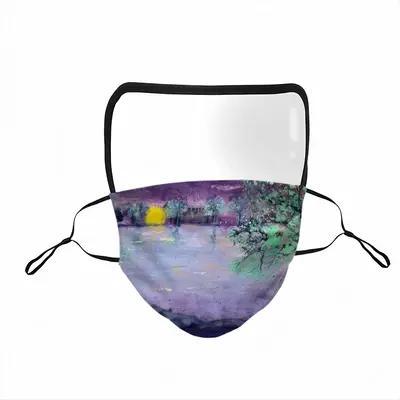 Nightfall On The River Ii Eye Face Mask