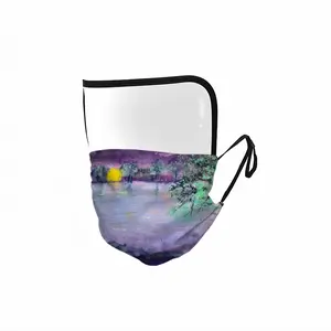 Nightfall On The River Ii Eye Face Mask