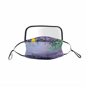 Nightfall On The River Ii Eye Face Mask