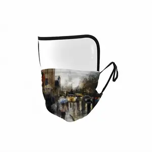 Rain Over City Eye Face Mask