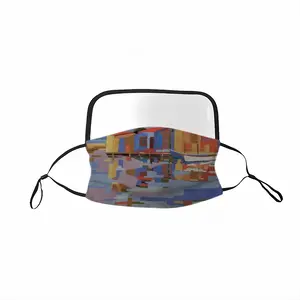 A Small Fishing Harbor In Southern France Eye Face Mask